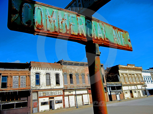 A SHADOW FALLS ON COMMERCIAL AVE. (Cairo IL)