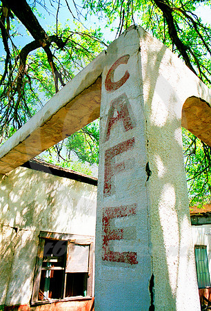 CAFE SIGN #2, MAGNOLIA GAS STATION (Rt 66 Alanreed TX)