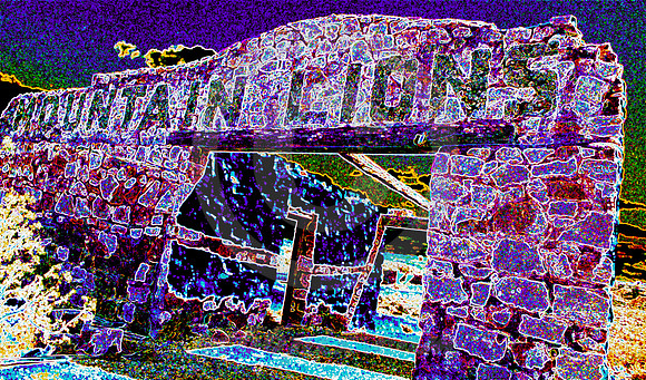MOUNTAIN LIONS #2 (COLORIZED) (Rt 66 Two Guns AZ)