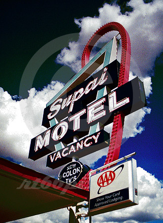 SIGN AND CLOUD (Rt 66 Seligman AZ)
