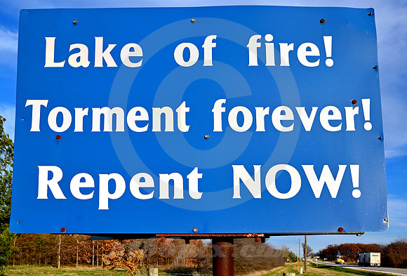 LAKE OF FIRE! TORMENT FOREVER! (Rt 66 nr Plew MO)