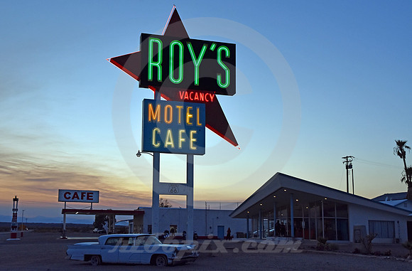 LAST SUN, FIRST NEON (Rt 66 Amboy CA)