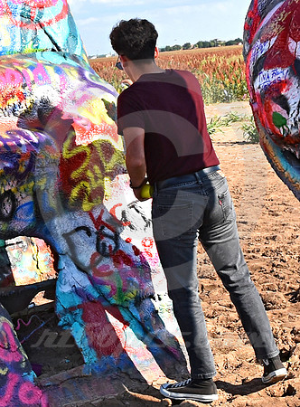 SPRAYER & SHADOW (Rt 66 Cadillac Ranch TX)