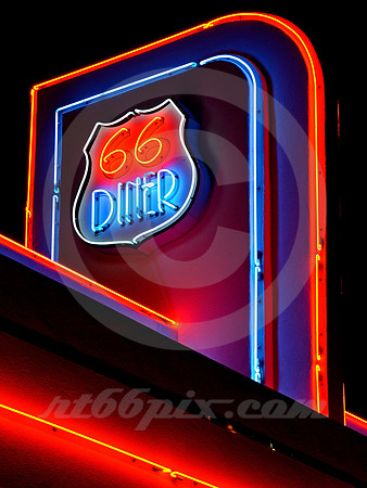 66 DINER NEON (Rt 66 Albuquerque NM)