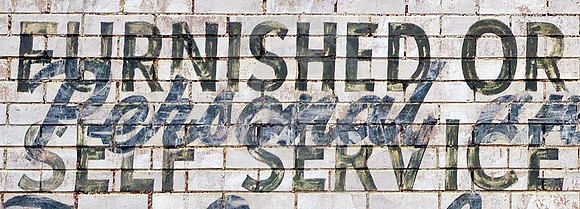 SIGN FRAGMENT #1 (National Road Brownsville PA)