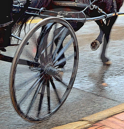 WET HORSE & BUGGY #3 (Lincoln Highway Ashland OH)