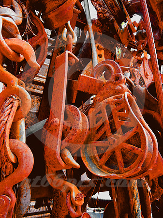 RUSTED HOOKS AND PULLEYS (Lufkin TX)
