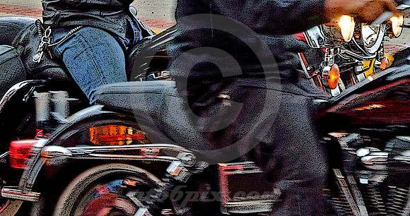 2 BIKES, 2 BIKERS (Lincoln Highway Cheyenne WY)