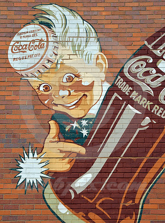COKE SPRITE BOY ON BRICK (Lincoln Highway Kearney NE)