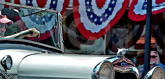 1930 FORD & SPECTATORS (Lincoln Highway Kearney NE)