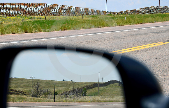 SNOW FENCES (Lincoln Highway nr Sherman Summit WY)