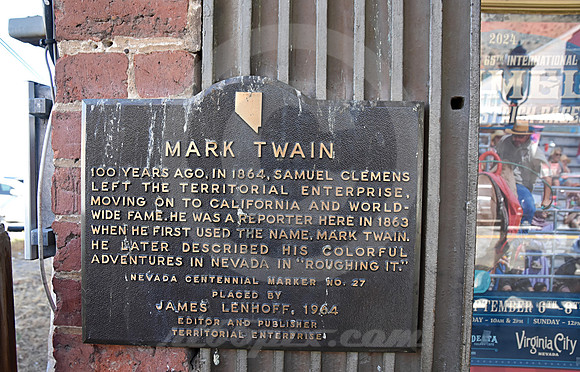 MARK TWAIN PLAQUE (Virginia City NV)