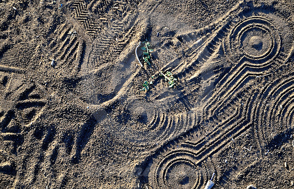 IT'S NOT EASY BEING GREEN (Rt 66 Cadillac Ranch TX)