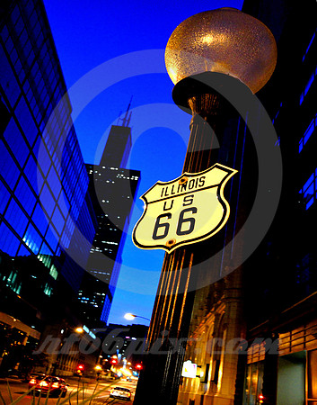 PRE-DAWN, JACKSON STREET (Rt 66 Chicago IL)