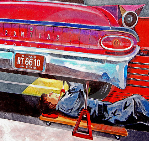 59 PONTIAC MURAL (Rt 66 Pontiac IL)
