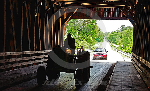 TRACTOR SILHOUETTE (National Road nr Greenup IL)