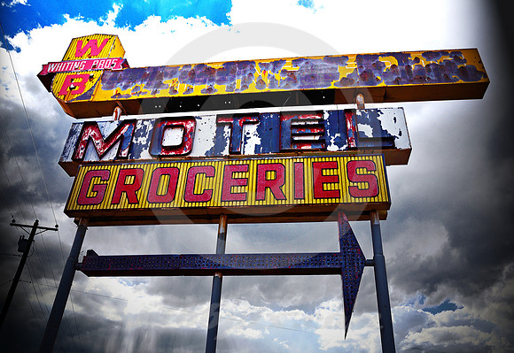 WHITING BROS. SIGN & STORM (Rt 66 McCartys NM)