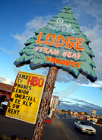 BLUE SPRUCE LODGE-DAY (Rt 66 Gallup NM)