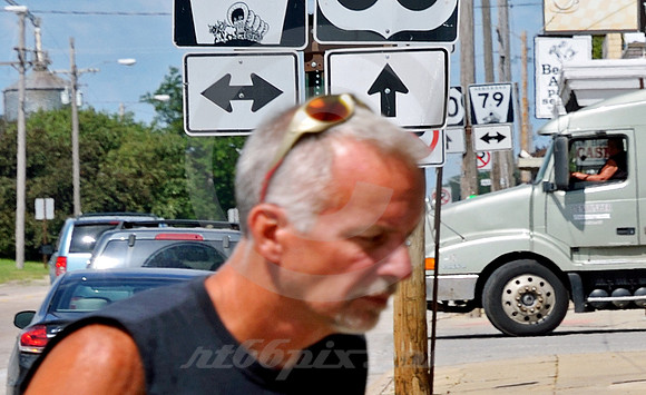 STREET SCENE (Lincoln Highway North Bend NE)