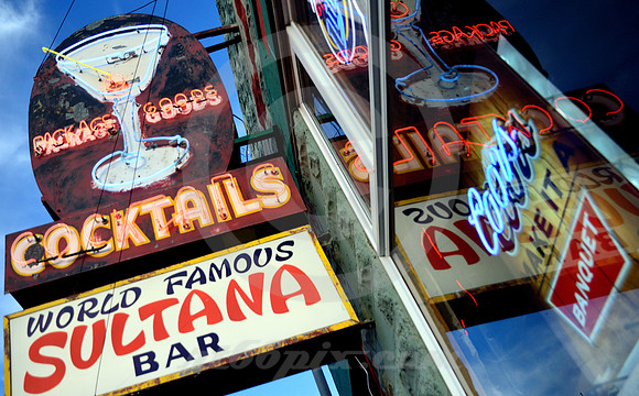 SULTANA BAR SIGNS (Rt 66 Williams AZ)