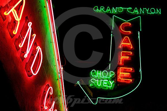 GRAND CANYON CAFE NEON (Rt 66 Flagstaff AZ)