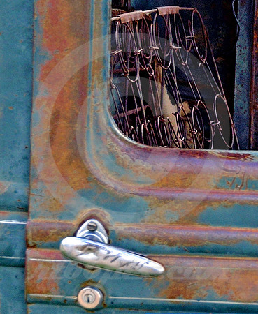 1934 FORD PICKUP-DETAIL (Lincoln Highway Gibbon NE)