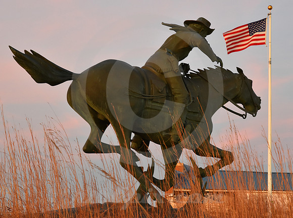 RIDER STATUE #3 (Marysville KS)