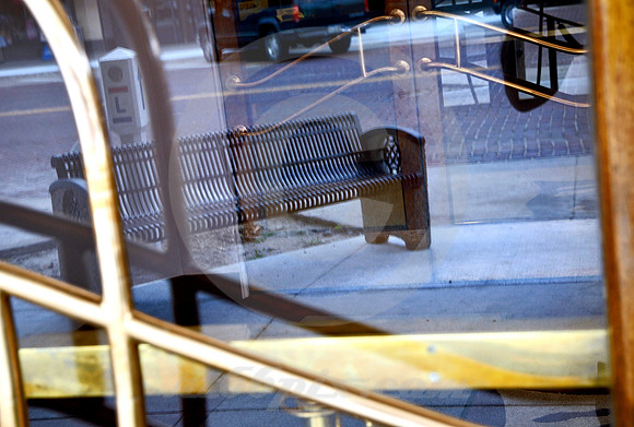 REFLECTED MARKER ON DOORS (Lincoln Highway Kearney NE)