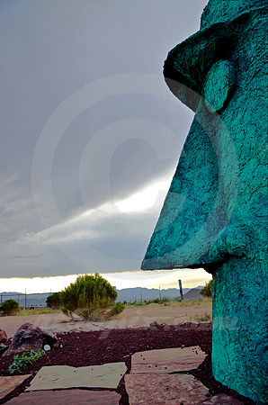 GIANT HEAD #1 (Rt 66 nr Kingman AZ)