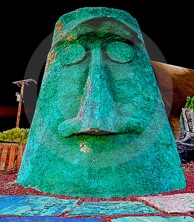 GIANT HEAD #3 (Rt 66 nr Kingman AZ)
