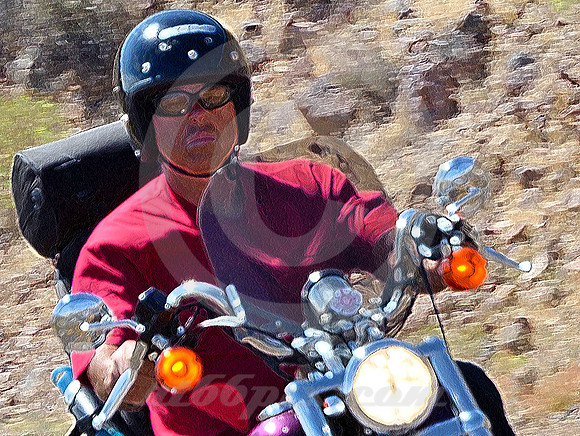 GOGGLES & RED SHIRT (Rt 66 nr Oatman AZ)