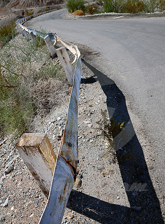 FIRST-GENERATION GUARD RAIL (Rt 66 nr Needles CA)
