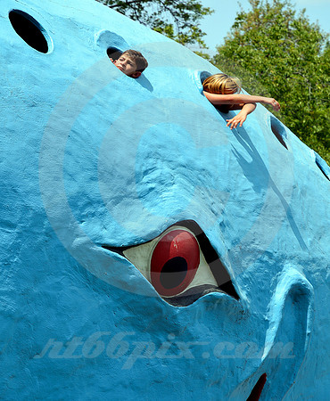 BOY & TRAPPED GIRL IN WHALE (Rt 66 Catoosa OK)