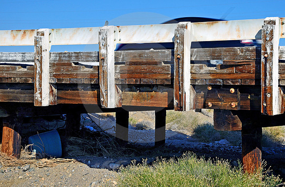 WOODEN BRIDGE FROM WASH (Rt 66 nr Amboy CA)