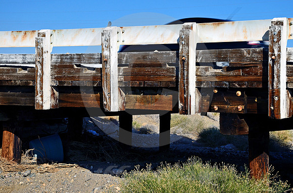 WOODEN BRIDGE FROM WASH (Rt 66 nr Amboy CA)