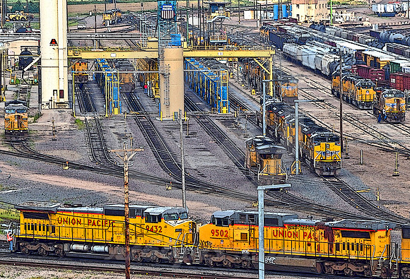 RAIL YARD SCENE (Lincoln Highway North Platte NE)