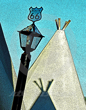 SHIELD, LIGHT & WIGWAMS (Rt 66 San Bernardino CA)