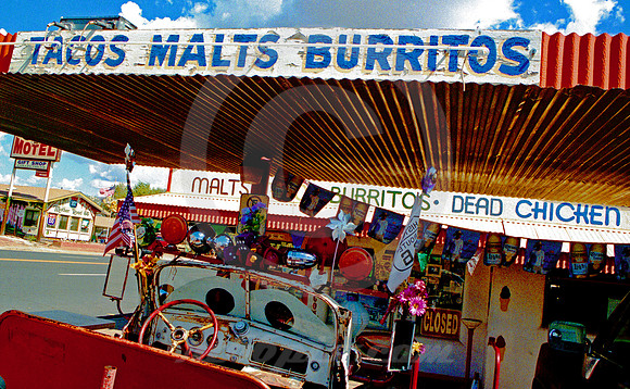 TACOS MALTS BURRITOS (Rt 66 Seligman AZ)
