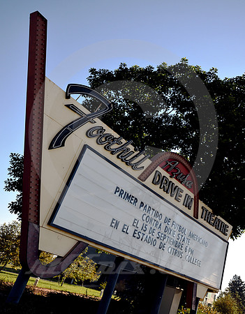 FOOTHILL AZUSA DRIVE-IN SIGN (Rt 66 Azusa CA)