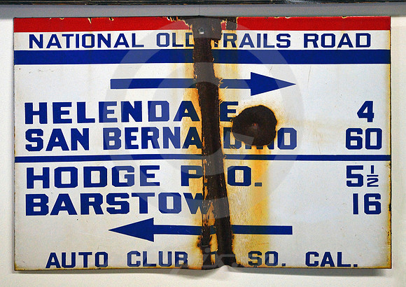 NATIONAL OLD TRAILS SIGN (Rt 66 Victorville CA)