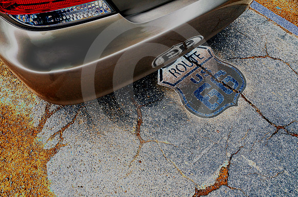 BUMPER & SHIELD (SOLARIZED) (Rt 66 nr Narcissa OK)