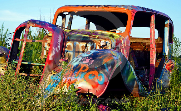 PSYCHEDELIC RELIC (Rt 66 Conway TX)