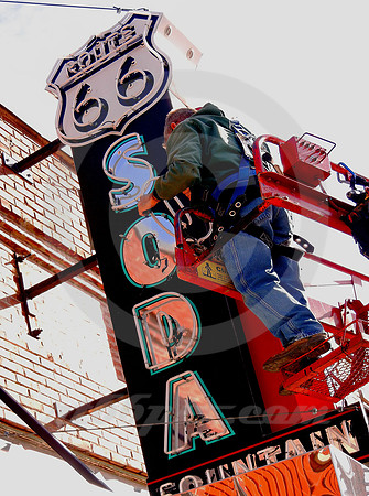 REPLACING LETTER "O" (Rt 66 Baxter Springs KS)