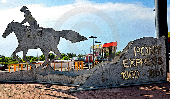 PONY EXPRESS #1 (Lincoln Highway Big Springs NE)