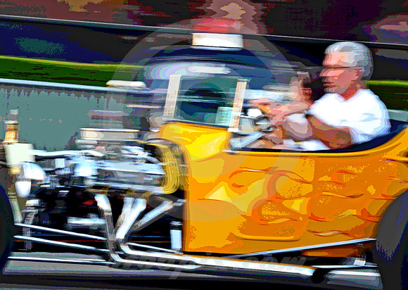 HOTROD & POLICE CAR (Rt 66 San Bernardino CA)