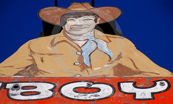 COWBOY MOTEL SIGN DETAIL (Rt 66 Amarillo TX)