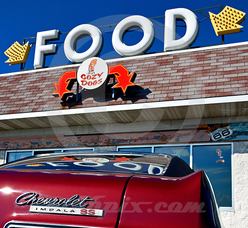 COZY DOG & CHEVY (Rt 66 Springfield IL)