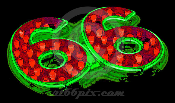 66 MOTEL NEON-AUGMENTED (Rt 66 Needles CA)