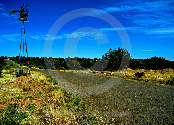 ORIGINAL ROAD & WINDMILL (Rt 66, Santa Rosa NM)