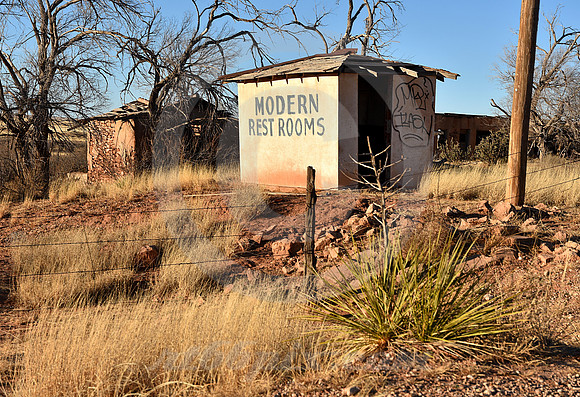 TAGGED OUTHOUSE #1 (Rt 66 Endee NM)
